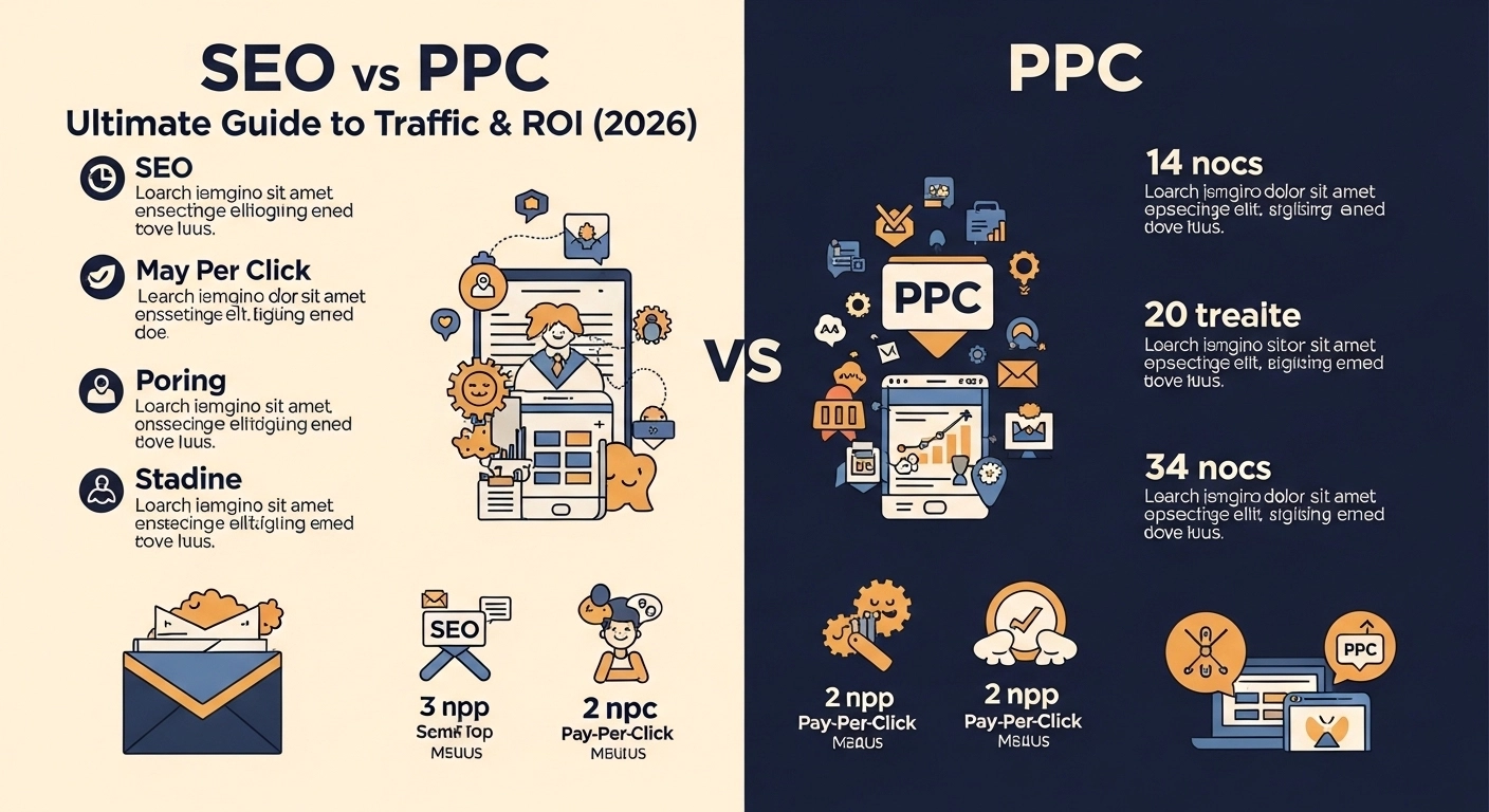SEO vs PPC: Ultimate Guide to Traffic & ROI (2026)